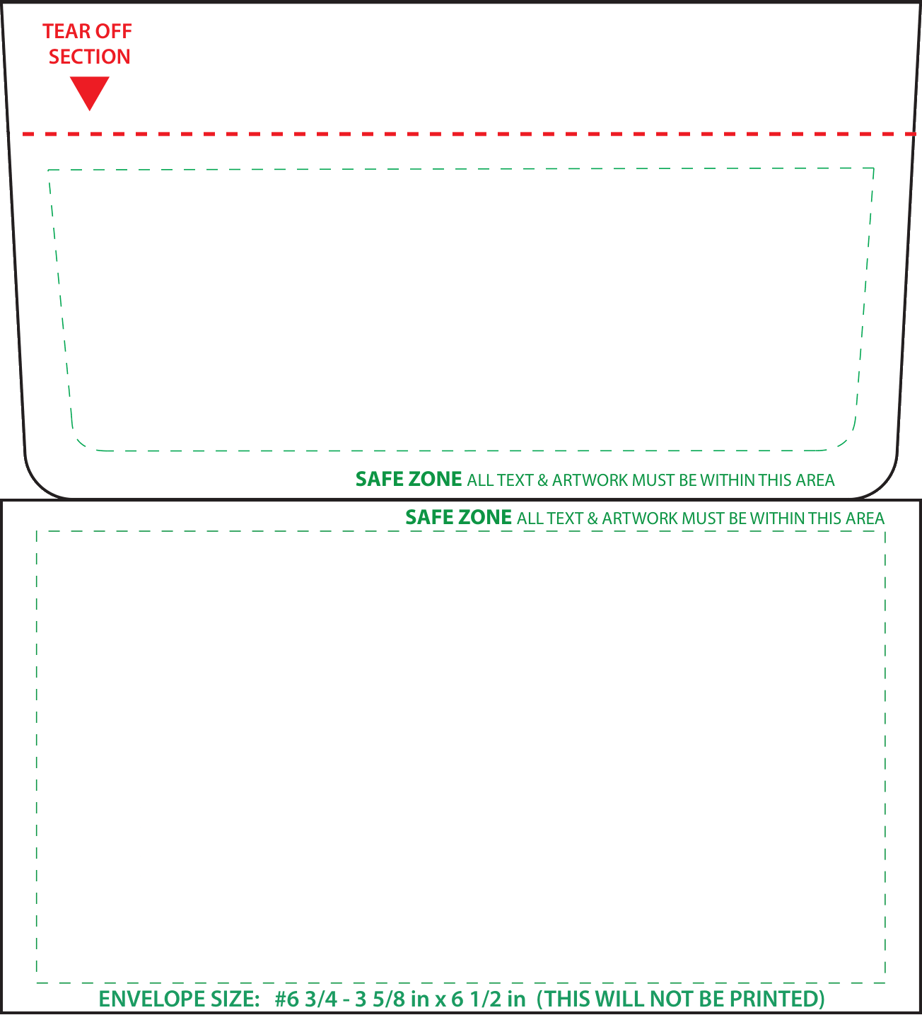 Tear-off Remittance Envelope Template